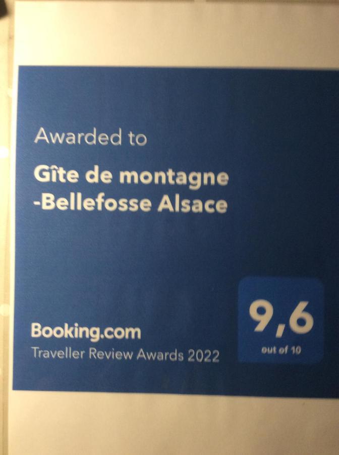 Gite De Montagne -Bellefosse Alsace Exteriér fotografie